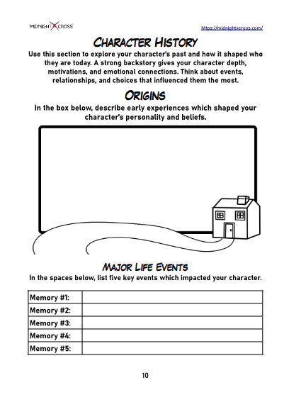 Character Creation Worksheet Preview 10